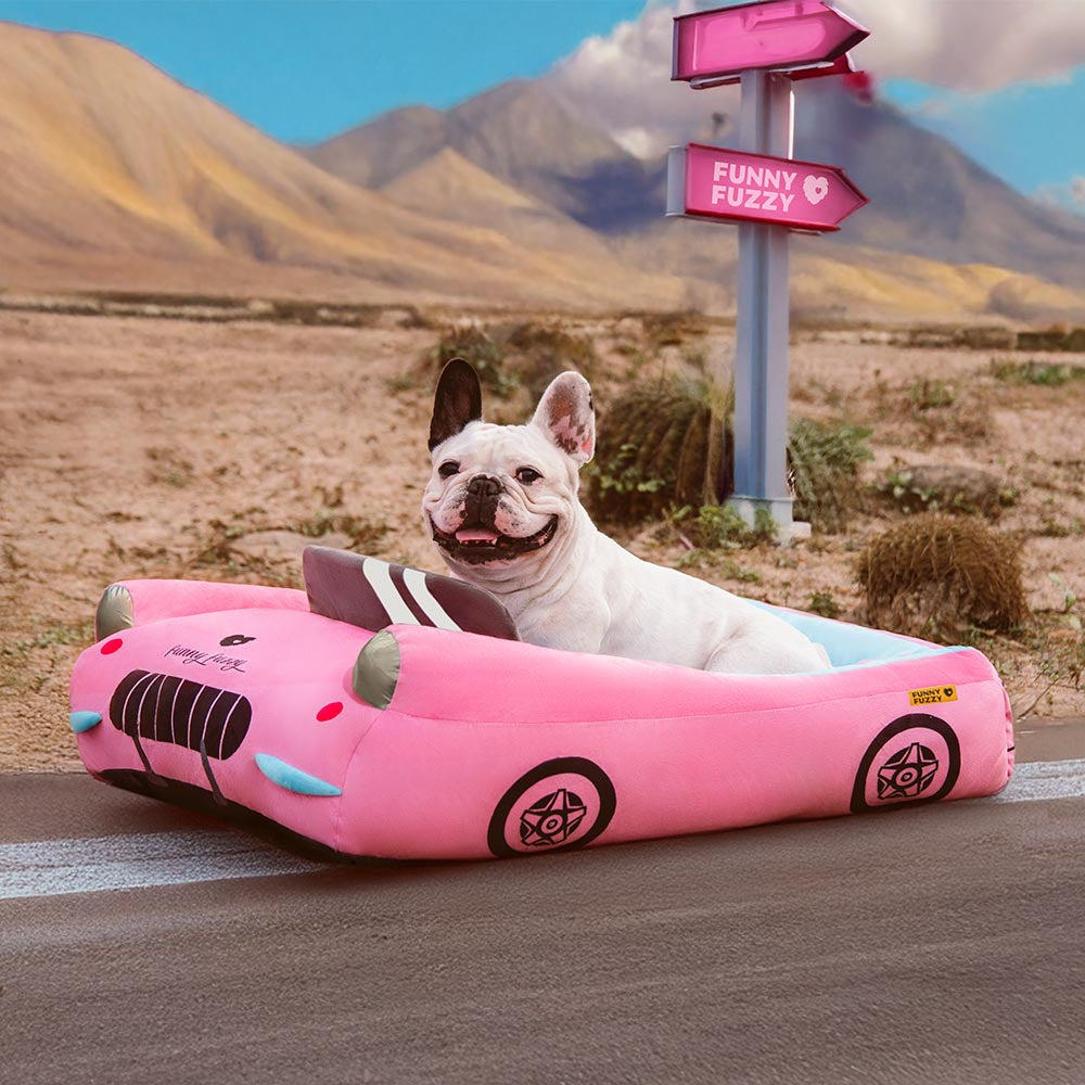 The “Funny Fuzzy” Mobile Dog Bed: Where Naps Meet Road Trips (No Driver’s License Required).