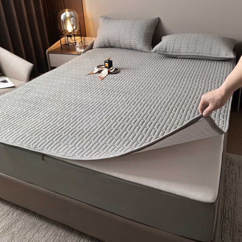 Protège-matelas imperméable à zip doux et antibactérien enveloppant
