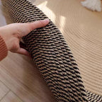 Tapis en jute tissé à la main style nordique durable avec franges pour chat