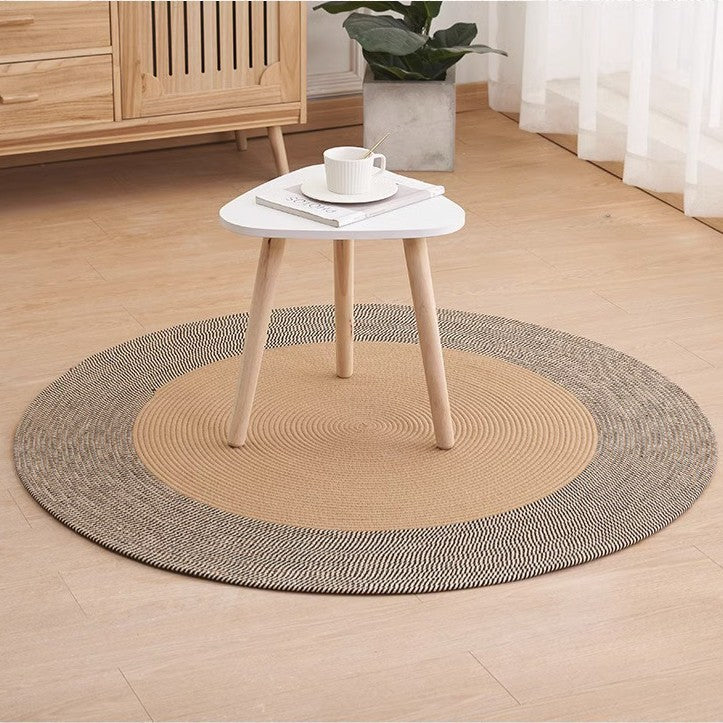 Tapis en jute tissé à la main style nordique durable avec franges pour chat