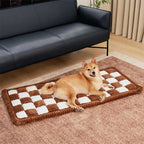Tapis pour chien en plaid doux et antidérapant pour extension de siège auto