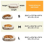 Lit pour chien orthopédique en forme de donut rembourré en similicuir deluxe amovible - WarmNest