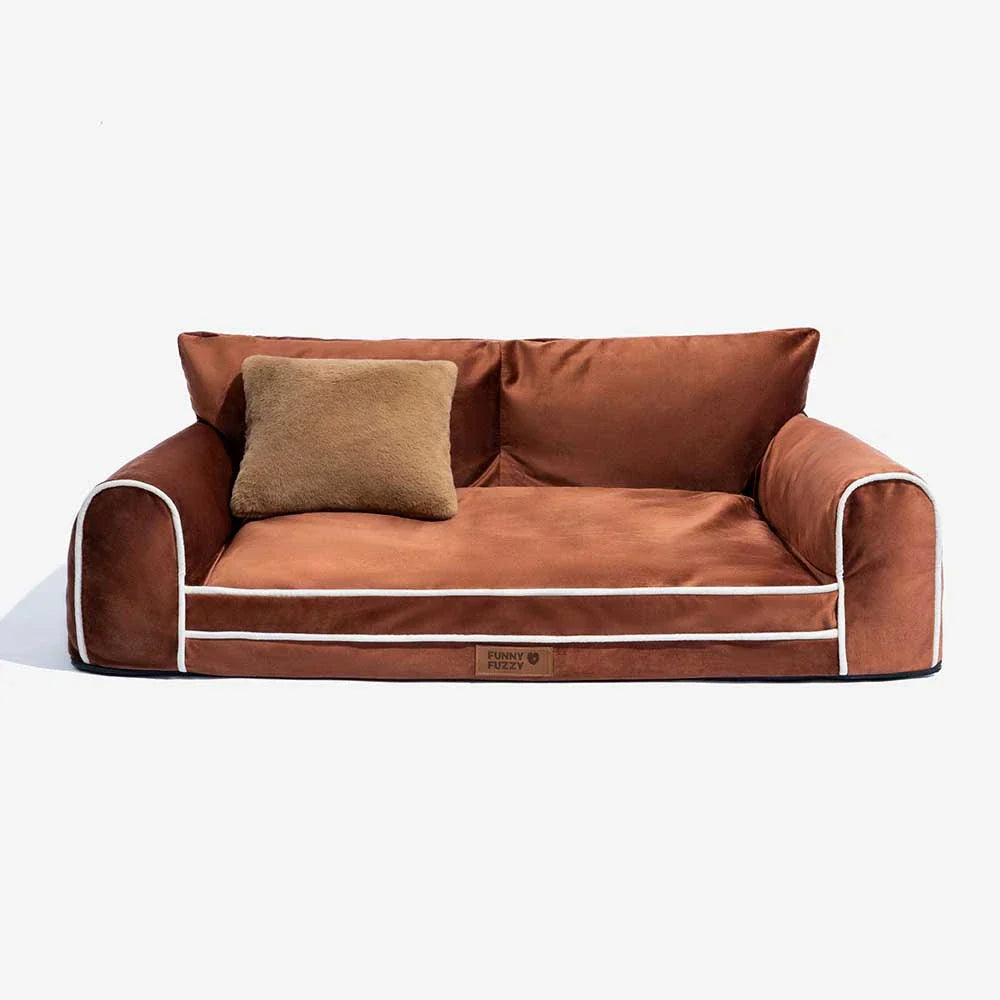 Lit chien orthopédique velours de soie deluxe coussin amovible - RegalRest