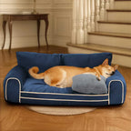 Lit chien orthopédique velours de soie deluxe coussin amovible - RegalRest