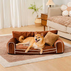 Lit chien orthopédique velours de soie deluxe coussin amovible - RegalRest