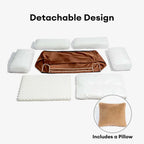 Lit chien orthopédique velours de soie deluxe coussin amovible - RegalRest