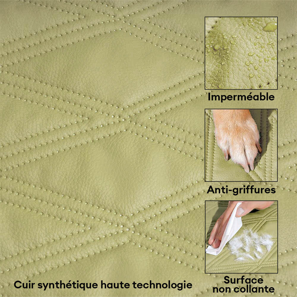 Tapis réversible apaisant imperméable pour chien de luxe