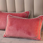 Parure de draps en polaire de lait épais et chaud couleur unie de luxe