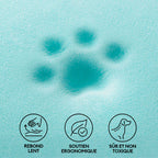 Tapis orthopédique imperméable et résistant aux rayures pour chien motif coloris block - Trek Lounge