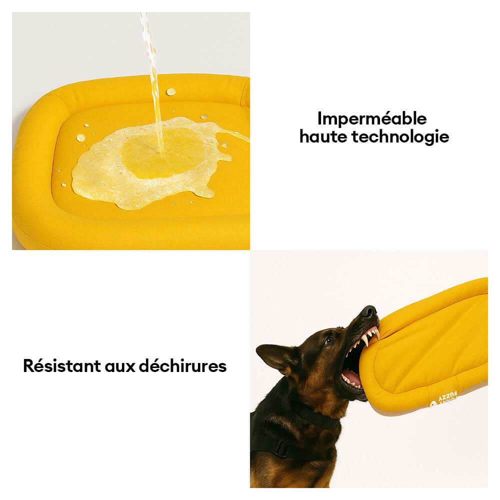 Tapis orthopédique imperméable et résistant aux rayures pour chien motif coloris block - Trek Lounge