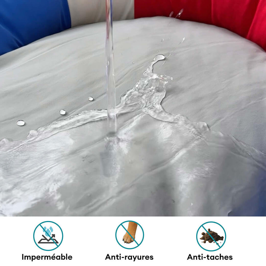 Lit pour animal en forme de bateau imperméable et rafraîchissant avec oreiller – Chill Raft