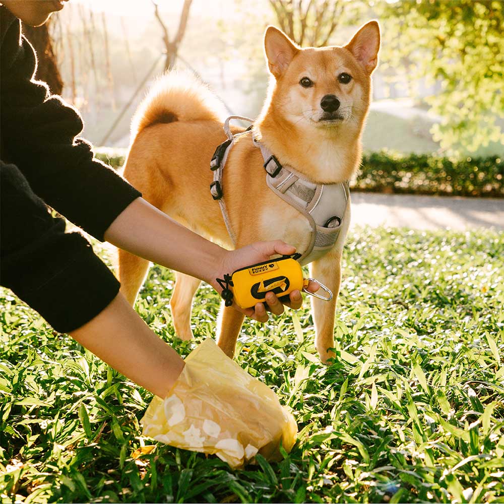 Distributeur étanche de sacs à crottes avec laisse Flexi Walker FUNNYFUZZY-Exclusif app