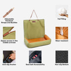 Housse de siège de voiture imperméable et antidérapante pour grands chiens - Urban Voyager