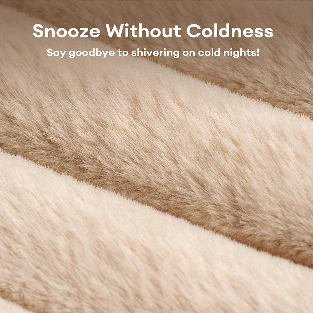 Couchage pour chien en mousse orthopédique avec coussin en coin amovible et chaleur douce - CozySlope