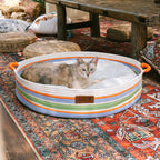 Sac de plage en coton tissé léger fait main transport pour animaux idéal pour les vacances d'été