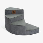 Escalier pour animaux en spirale amovible en velours côtelé confortable et amical pour les articulations - CreamyStep