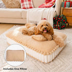 Lit orthopédique pour chien inspiré des biscuits en peluche confortable avec coussin – SweetNap
