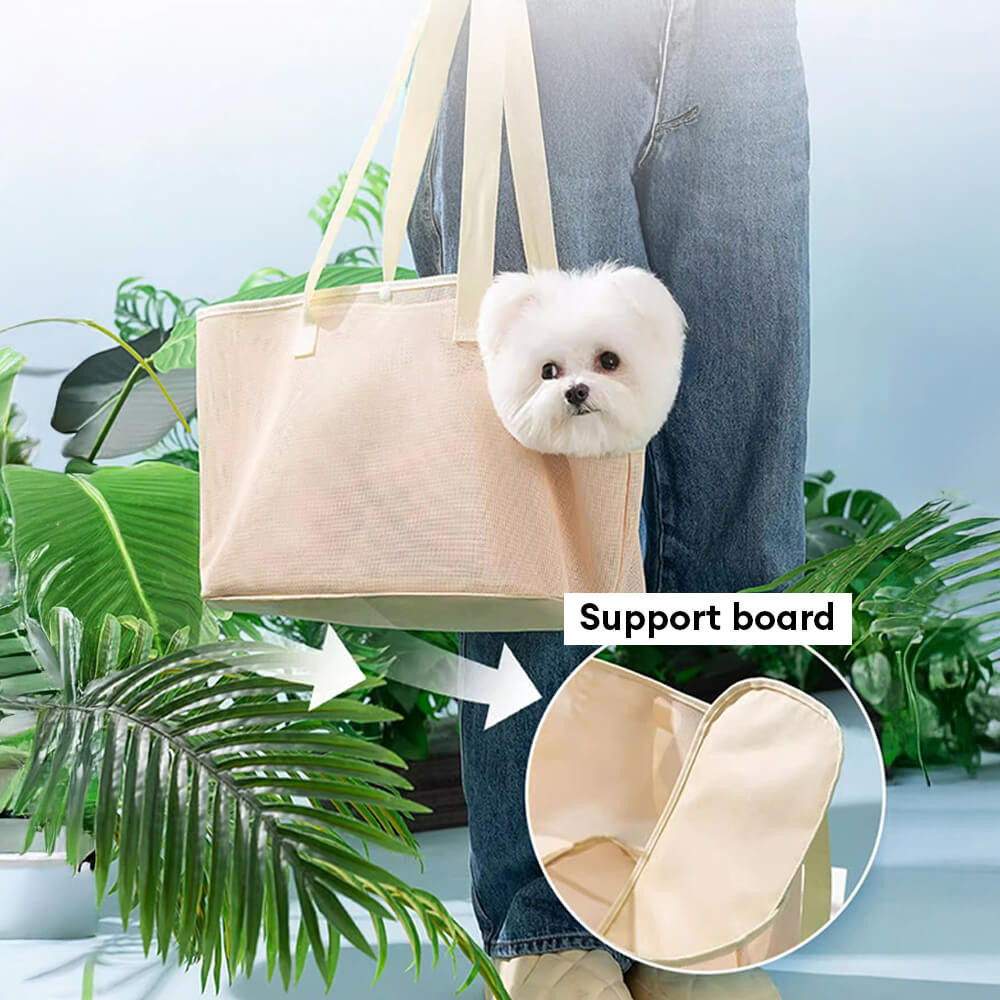 Sac de transport léger en maille pour petits chiens et chats
