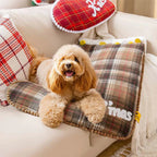 FUNNYFUZZY Chaussette de Noël Sac de Couchage Douillet pour Animaux Lit pour Chien – SantaNap