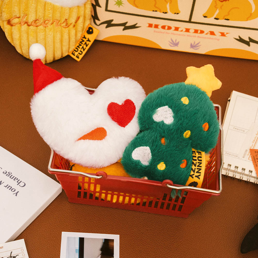 Jouet pour chien en peluche avec couineur FunnyFuzzy