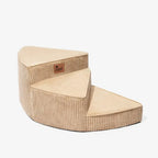 Escalier pour animaux en spirale amovible en velours côtelé confortable et amical pour les articulations - CreamyStep