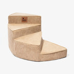 Escalier pour animaux en spirale amovible en velours côtelé confortable et amical pour les articulations - CreamyStep