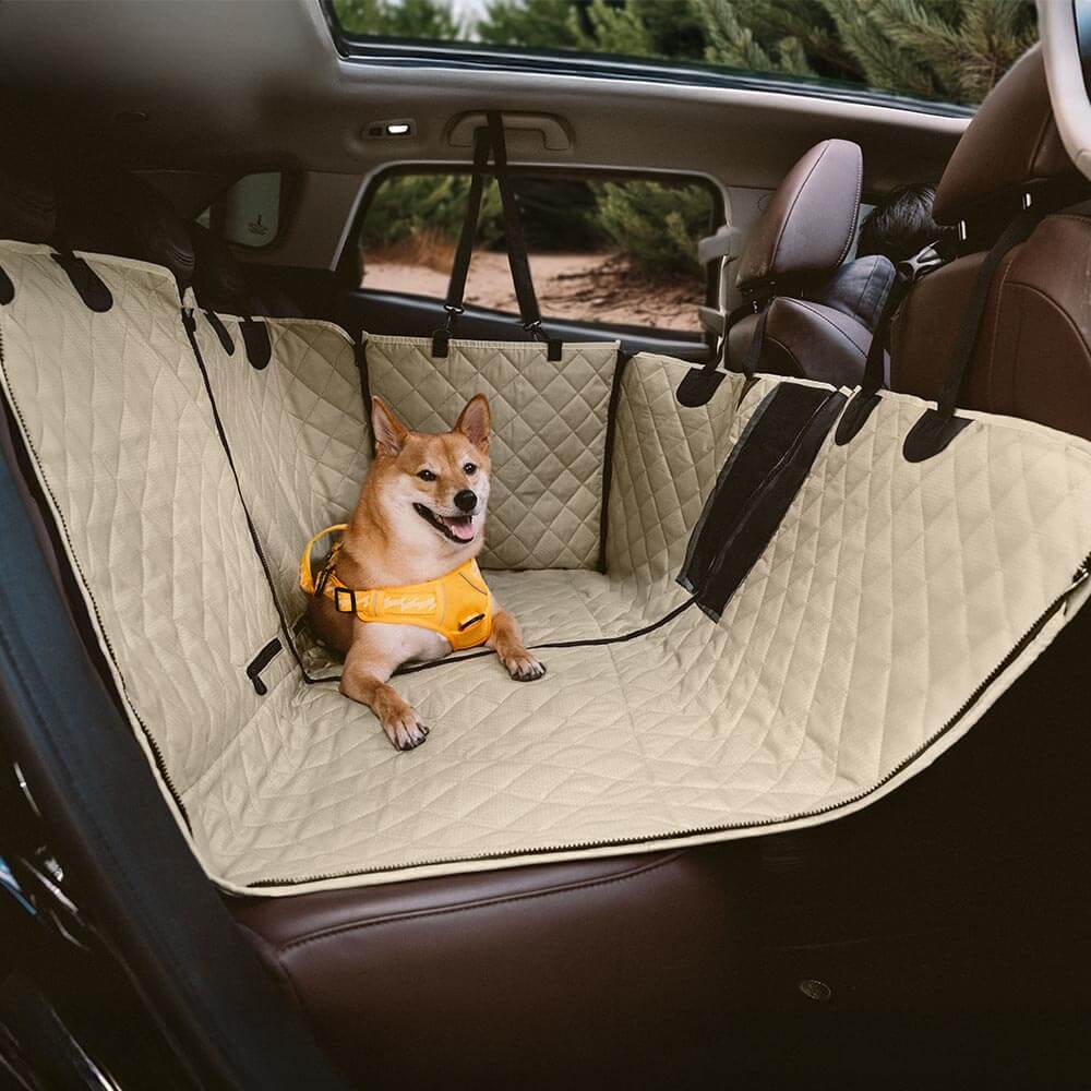 Housse de siège arrière imperméable et multifonction pour chien convertible pour voiture