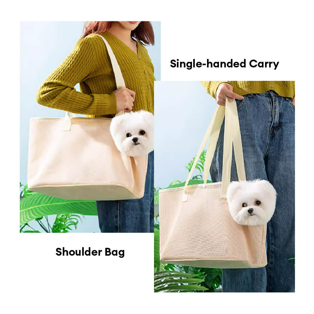 Sac de transport léger en maille pour petits chiens et chats