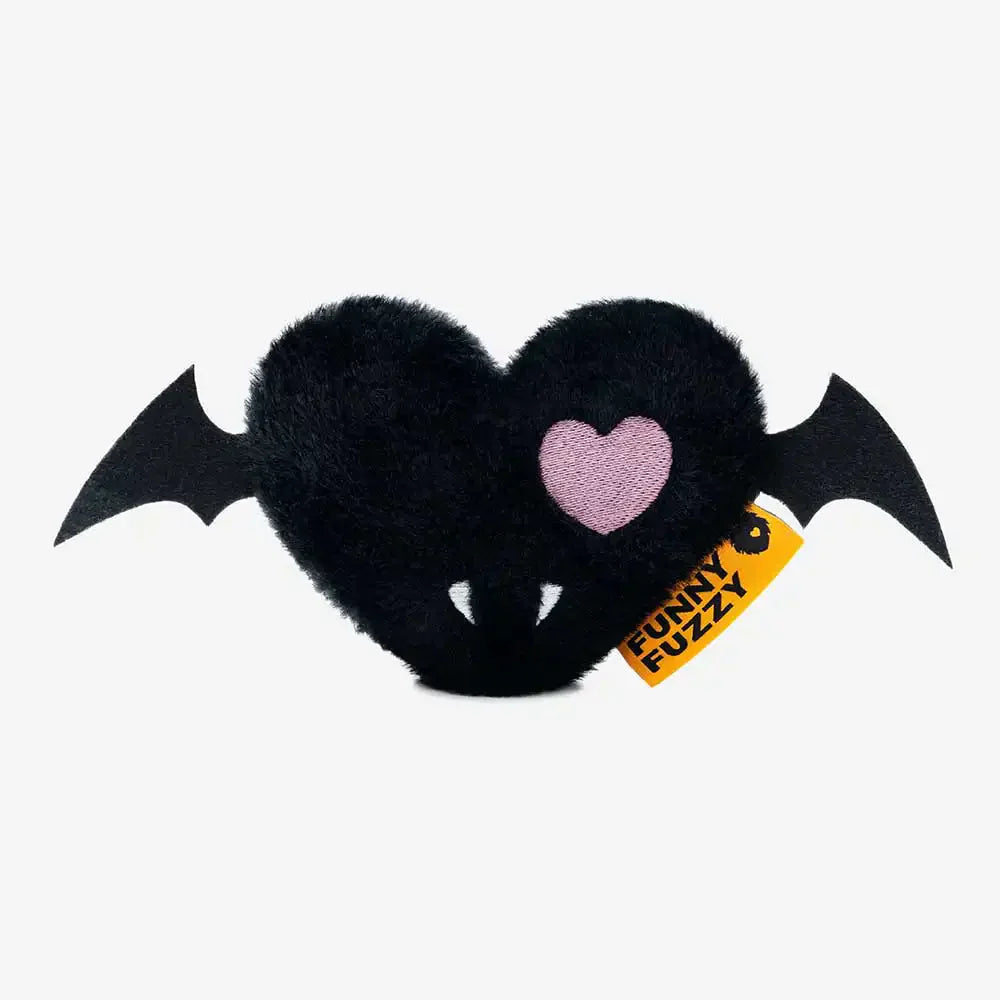 Jouet pour chien en peluche avec couinement spécial Halloween - Bat Heart