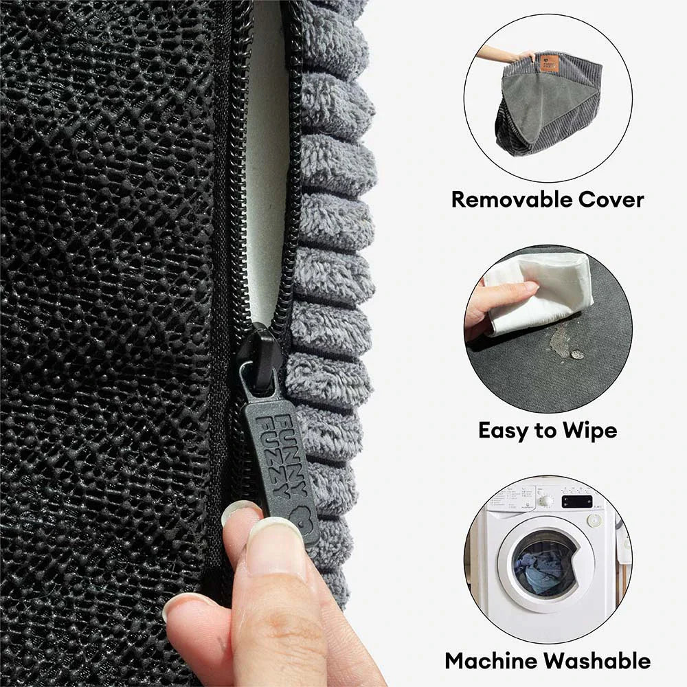 Escalier pour animaux en spirale amovible en velours côtelé confortable et amical pour les articulations - CreamyStep