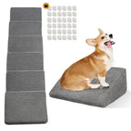 Rampes d'escalier modulaires en mousse pour chiens avec fixation Velcro