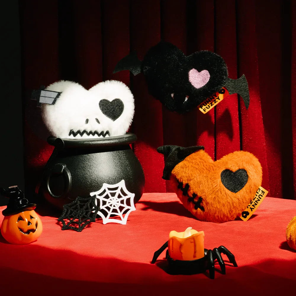 Jouet pour chien en peluche avec couinement spécial Halloween - Bat Heart