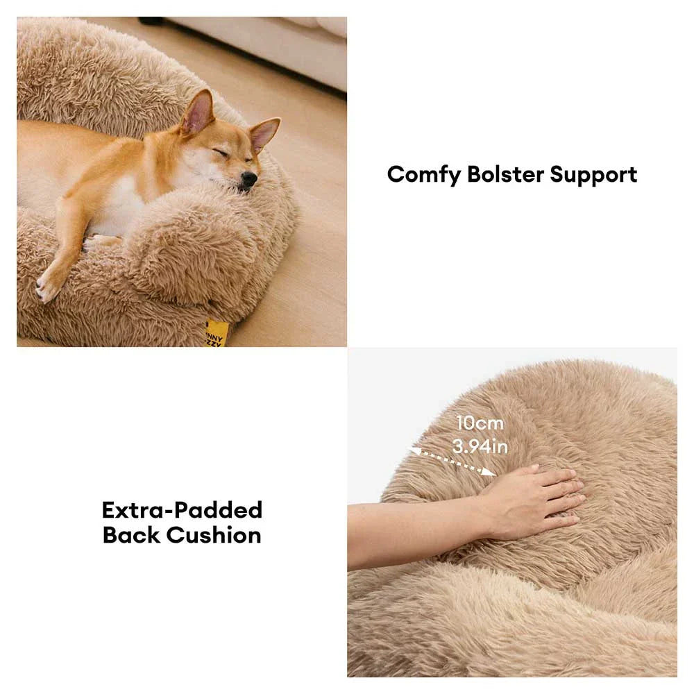 Canapé lit chien orthopédique mousse amovible chaude - FluffyHaven