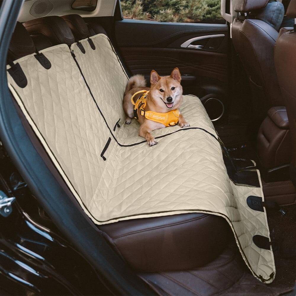 Housse de siège arrière imperméable et multifonction pour chien convertible pour voiture