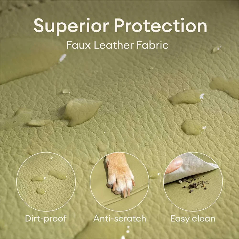 Siège auto console centrale pour animaux en similicuir avec fonction transporteur - Urban Voyager