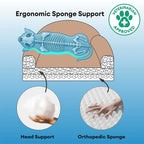 Canapé lit chien orthopédique mousse amovible chaude - FluffyHaven