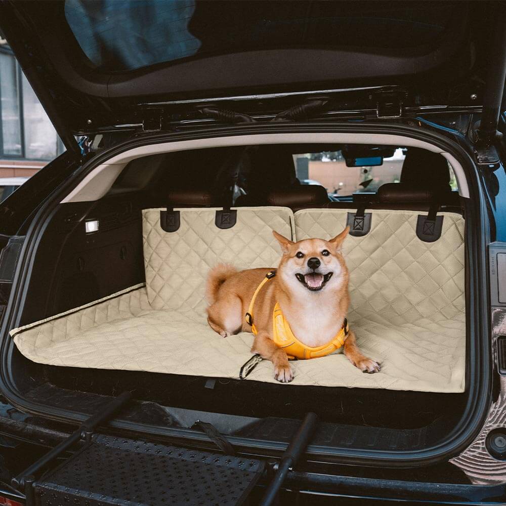 Housse de siège arrière imperméable et multifonction pour chien convertible pour voiture