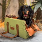 Siège auto console centrale pour animaux en similicuir avec fonction transporteur - Urban Voyager