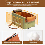 Siège auto console centrale pour animaux en similicuir avec fonction transporteur - Urban Voyager