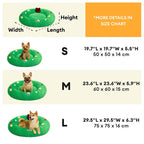 Coussin pour chien en peluche apaisant FUNNYFUZZY en forme de couronne de Noël – HolidaySnuggle