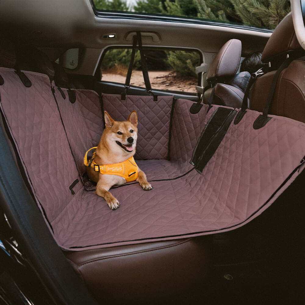 Housse de siège arrière imperméable et multifonction pour chien convertible pour voiture