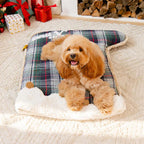 FUNNYFUZZY Chaussette de Noël Sac de Couchage Douillet pour Animaux Lit pour Chien – SantaNap