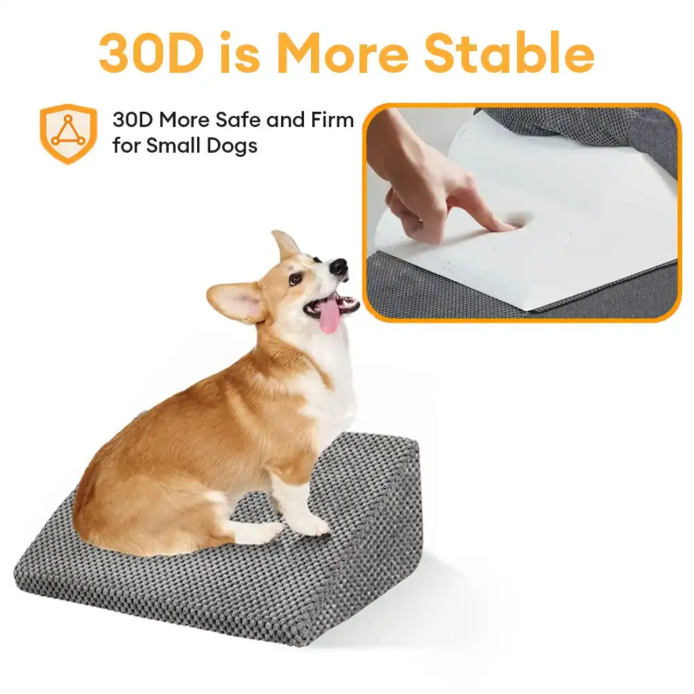 Rampes d'escalier modulaires en mousse pour chiens avec fixation Velcro