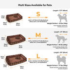 Lit pour chien classique luxueux et confortable lavable - Bliss Bolster