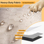 Housse de siège arrière imperméable et multifonction pour chien convertible pour voiture