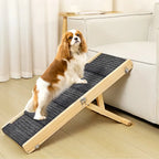 Rampe en bois pour chien réglable 4 hauteurs escaliers pliables pour chien