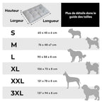 Tapis apaisant double face en peluche lavable pour chien