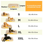 Tapis orthopédique imperméable et résistant aux rayures pour chien motif coloris block - Trek Lounge