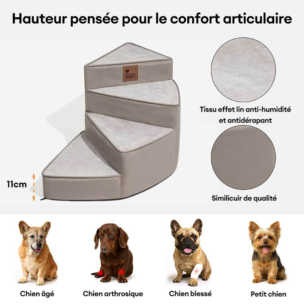 Escaliers pour animaux en similicuir imperméable et amovibles - StepEase