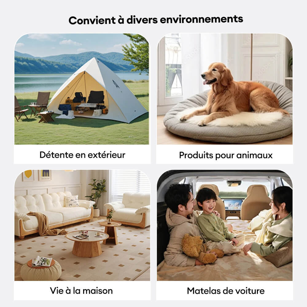 Tapis matelas imperméable antidérapant à motif géométrique pour animaux multiusages